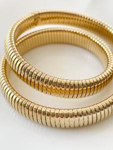 Bracelet double doré