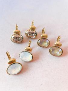 Boucles Garbo blanc doré