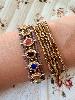 Bracelet pierres Erica strass doré