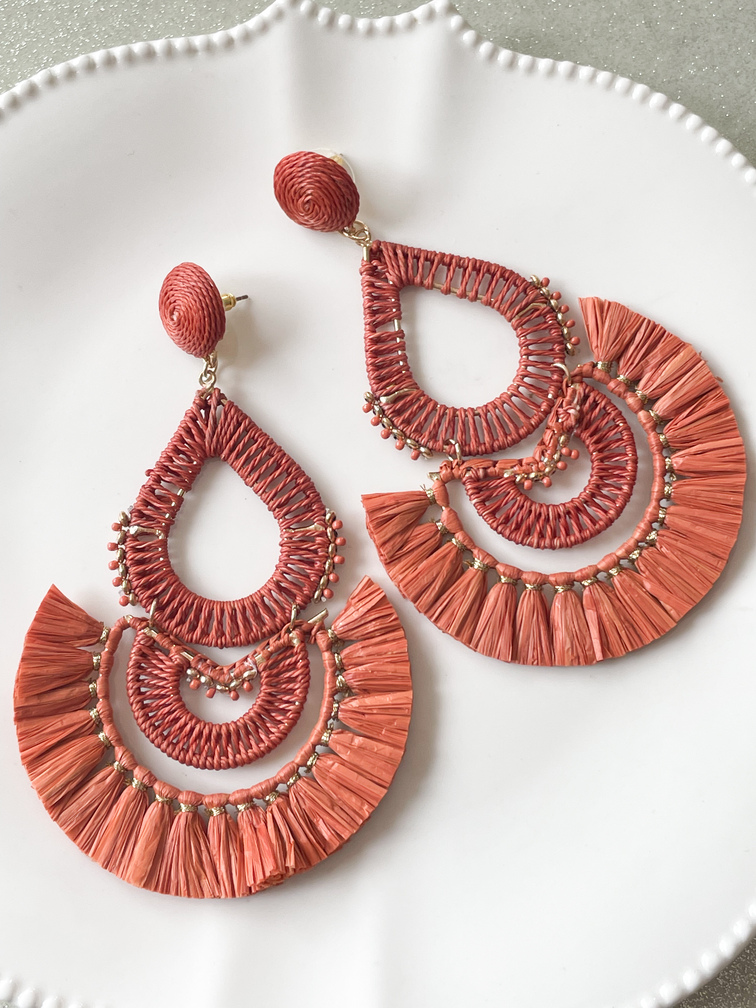 boucles Alba brique doré