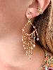 Boucles Sybille rose doré