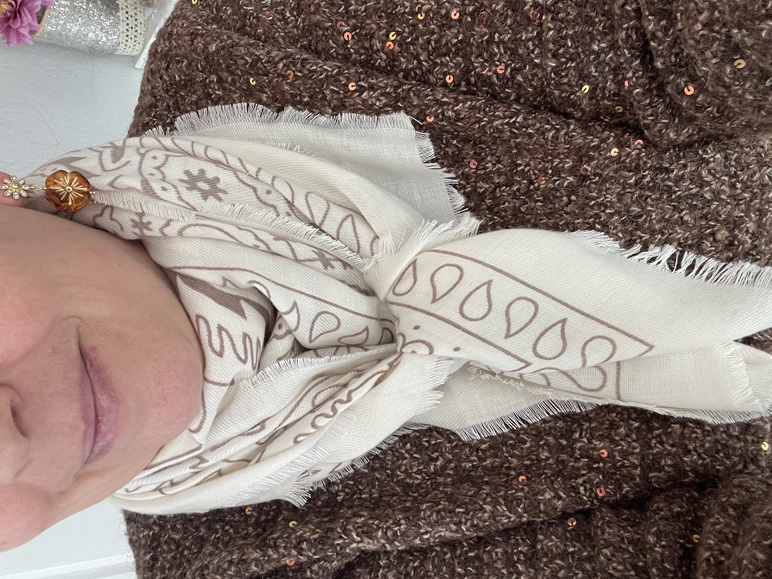 foulard bandana crème tout doux