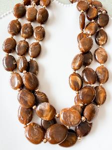 Collier moka multi doré