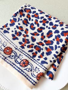 Foulard Bonheur du jour large graou écru