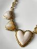 Collier Love beige doré