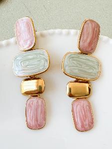 Boucles Anaé rose doré