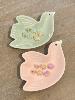 Coupelle oiseau rose