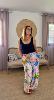 pantalon large exotique rose 36/42