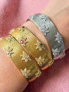 Bracelet Colette blanc argenté