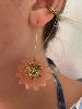 Boucles Biba rose doré