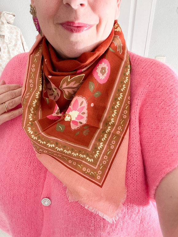 foulard Maradji Bohémia terracotta