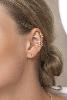 boucle Billie earcuff blanc doré de Shlomit Ofir