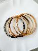 Bracelet 5 rangs graou doré