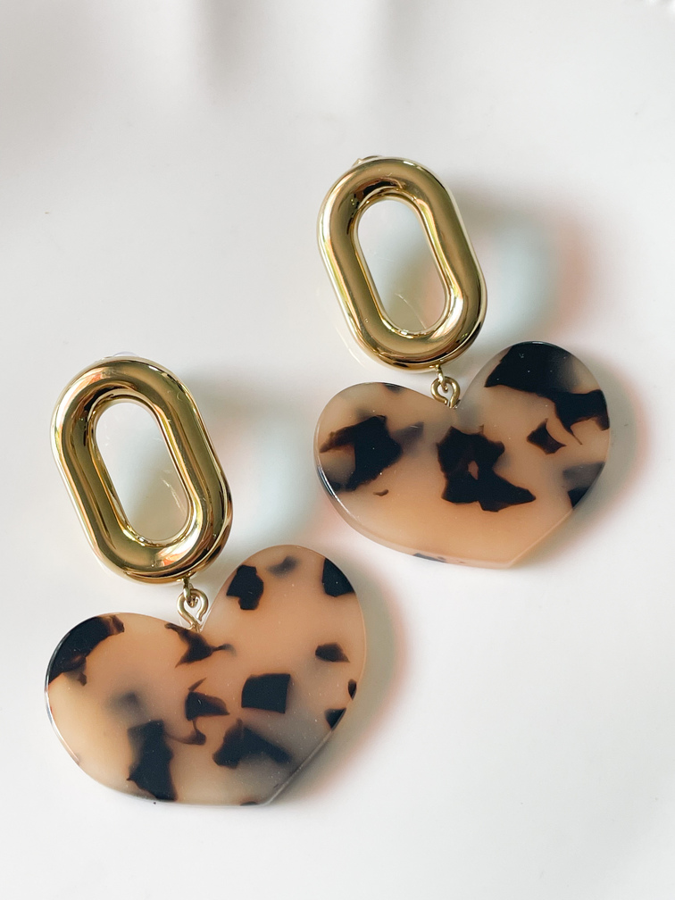Boucles Coeur graou doré