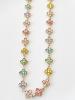 Collier Gina fleurs multi doré