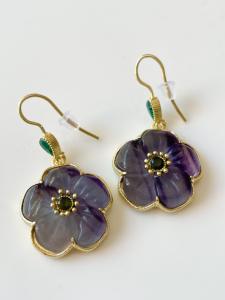 Boucles Vivi mauve doré