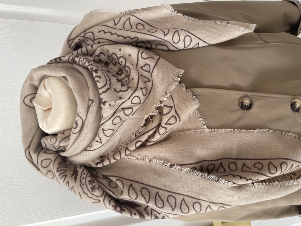 foulard bandana beige tout doux