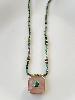 Collier pierres Sol rose doré 