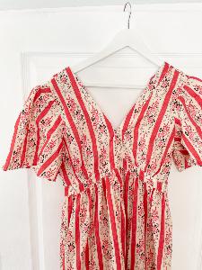 Robe fleurs roses 36