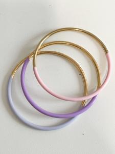 bracelet Alice violet clair doré