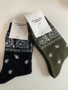 Chaussettes bandana noir