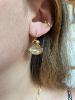 Boucles Garbo blanc doré