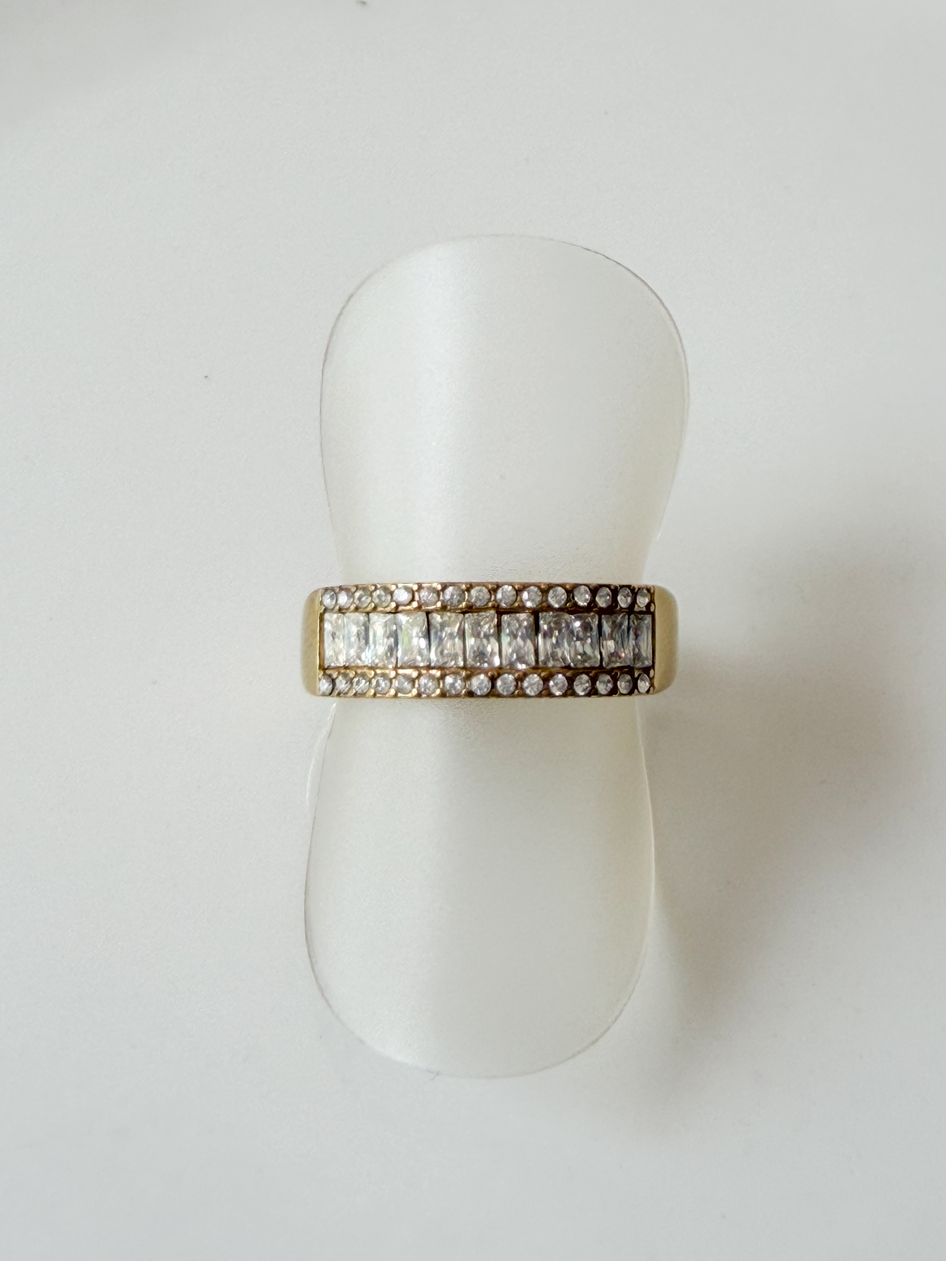 bague Francine strass doré