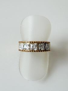 bague Evelyne strass doré