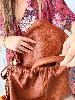 Sac Paulina marron cognac + pochette