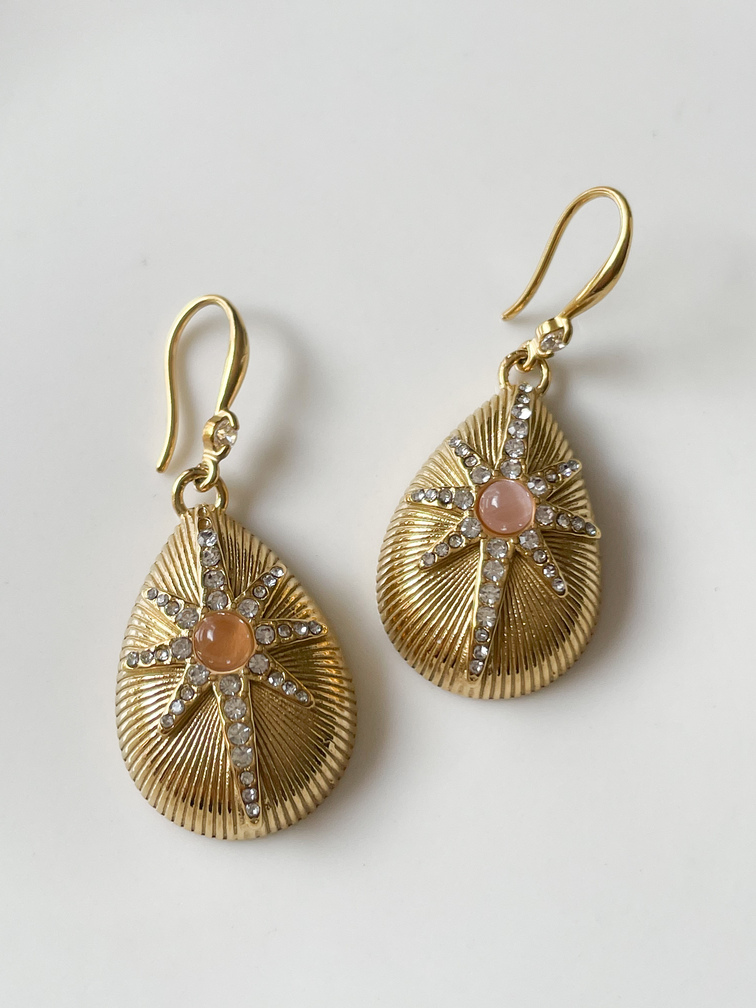 Boucles Paula rose doré