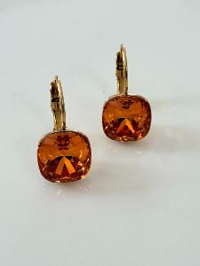 Boucles cristal BB miel doré