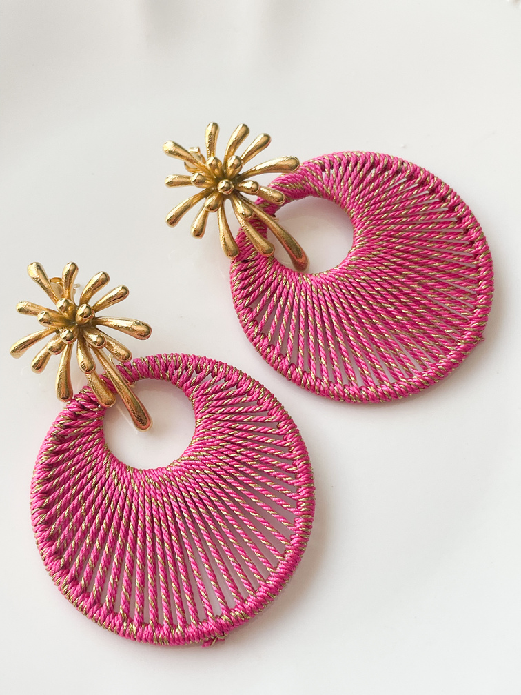 boucles Abby rose doré