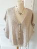 Gilet sans manche Kid mohair beige