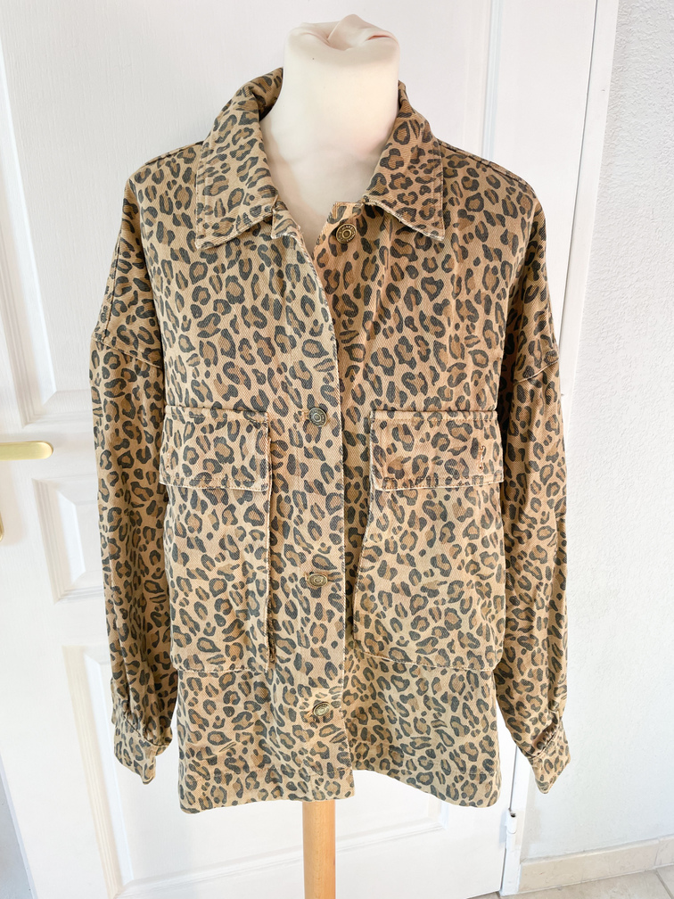 Veste blouson panthère graou coton 44 52