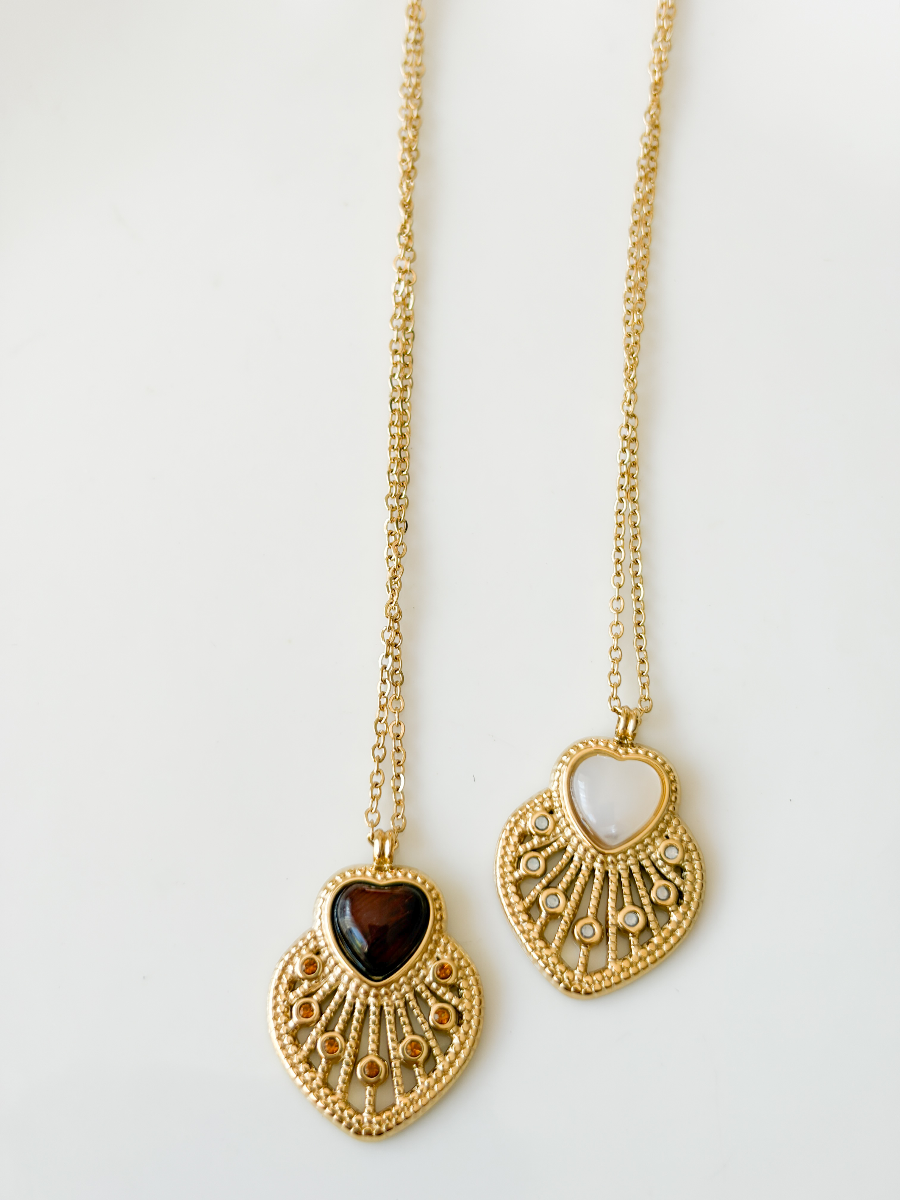 Collier Elsa marron doré