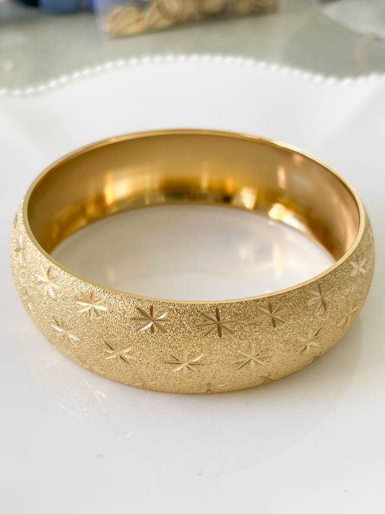 Bracelet large étoiles doré du Live