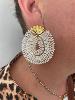 boucles Manille blanc doré